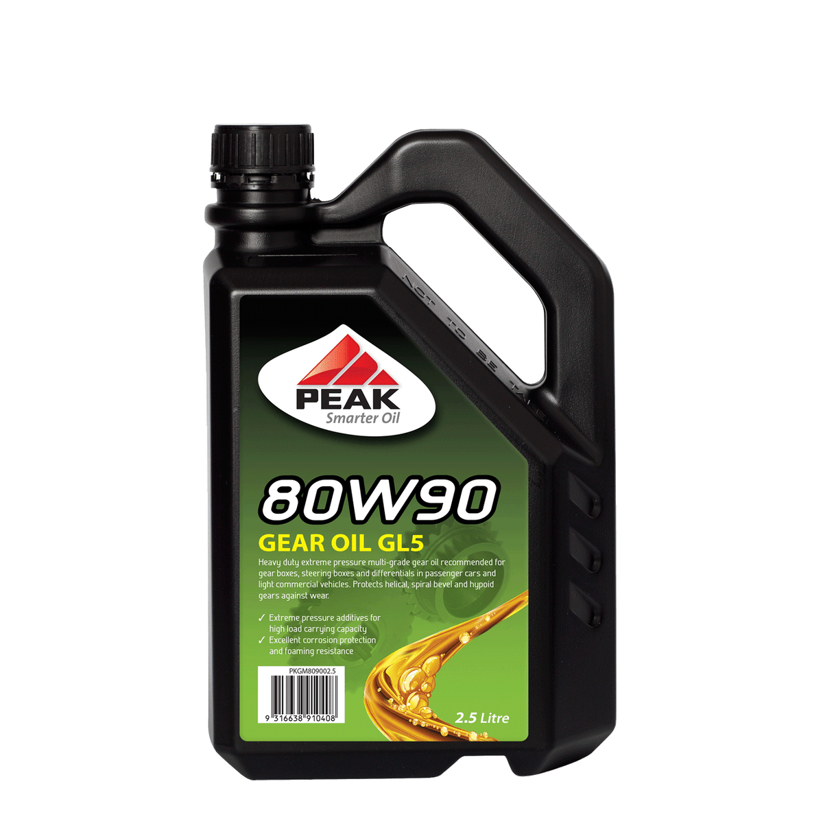 PEAK 80W90 GL5 Gear Oil 2.5L PKGM809002.5 SA Alltools