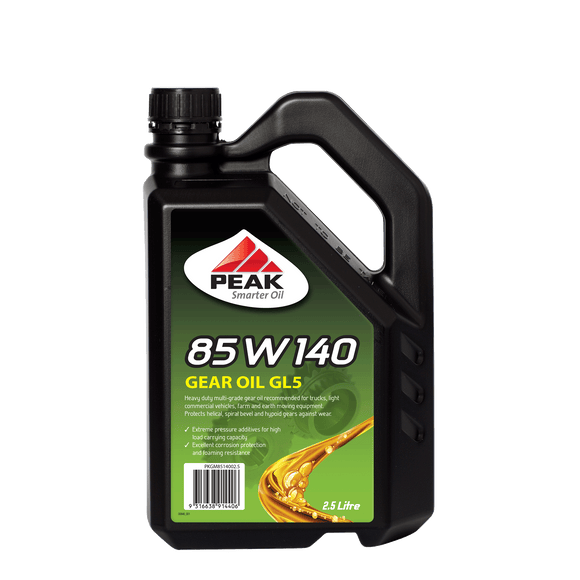 PEAK 85W140 GL5 Mineral Gear Oil 2.5L PKGM8514002.5