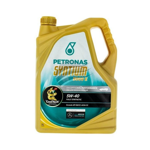 petronas syntium 5000e 5w-40 synthetic 5l engine oil