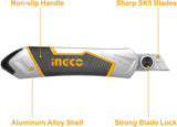 INGCO HKNS1808 Utility Knife with 6 Blades