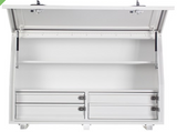 KA BOXES 1360 Series 4 Drawer (2 Side by Side)  & 2 Drawers KA1360D4S2 UTE BOX White