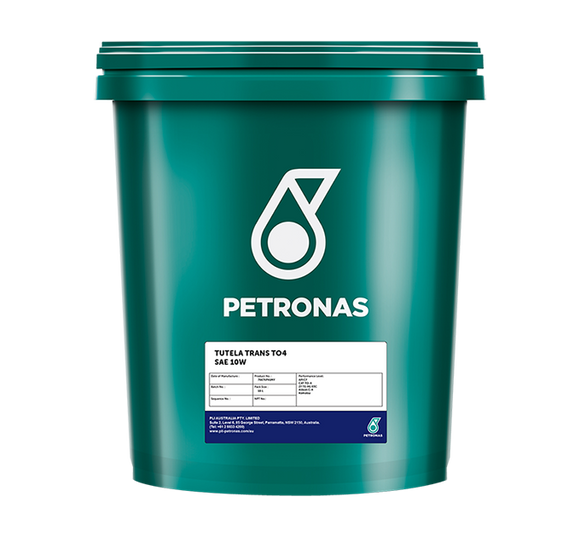 petronas tutela t04 saw 10w 18l transmission oil