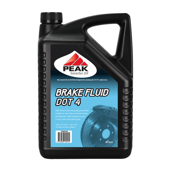 PEAK DOT4 4 Brake Fluid (Clear) 5L PKBF4C005