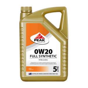 Peak 0W-20 Full Synthetic Engine Oil 5L PKEF020005