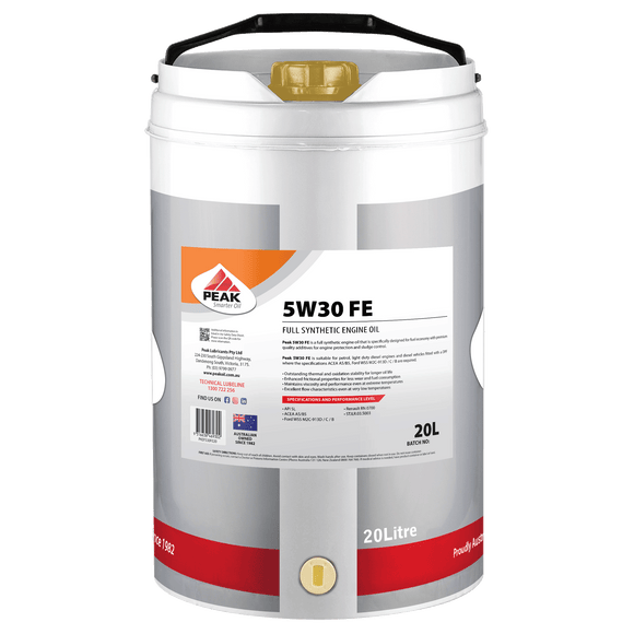 PEAK 5W30 FE Full Synthetic Engine Oil 20L PKEF530F020