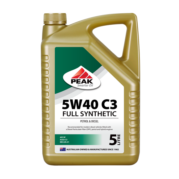 PEAK 5W40 C3 Full Synthetic Engine Oil 5L PKEFC3540005 – SA Alltools