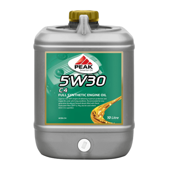 PEAK 5W30 C4 Full Synthetic Engine Oil 10L PKEFC4530010