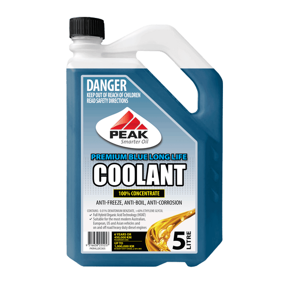 PEAK Blue Long Life Coolant Concentrate 5L PKROLLBC005