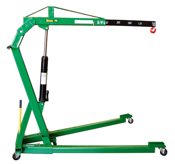 RITCH RKFC1500B 1500KG Folding Engine Crane with 5 Boom Extensions Made in Australia (plus freight)