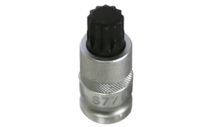 T&E TOOLS S7716 M16 Spline x 1/2"Drive Socket 55mm Long