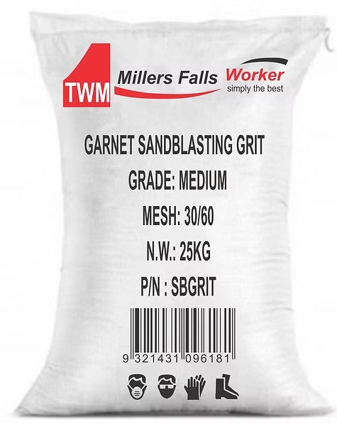 MILLERS FALLS SBGRIT Garnet Sandblast Grit-Medium Grade (30/60 Mesh)