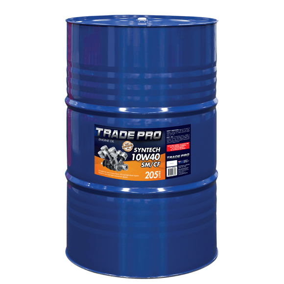 TRADE PRO 10W40 SM/CF Semi Synthetic Engine Oil 205L TPST205L