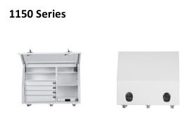 KA BOXES 1150 Series 4 drawer & 2 shelves  KA1150D4D UTE BOX White