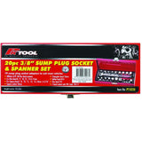 PK Tool PT10250 20pce 3/8" DR Sump Plug Socket Set