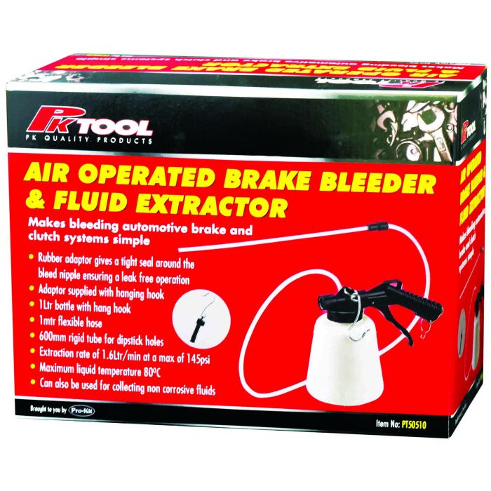 ProKit PT50510 Air Operated Brake Bleeder & Fluid Extractor 1LTR SA