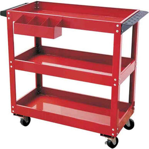 PK TOOL PT81002 Red Professional Workshop & Warehouse Trolley with Tool Trays