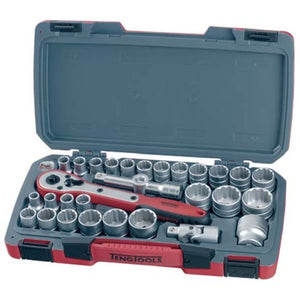 TENG TOOLS T1230 1/2" Dr 12 Pt 30 Piece Metric/AF Socket Set