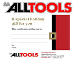 Christmas Gift Certificate $100 SA Alltools