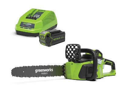GREENWORKS 20077AU-KIT-4 4.0AH Chainsaw Kit 40cm