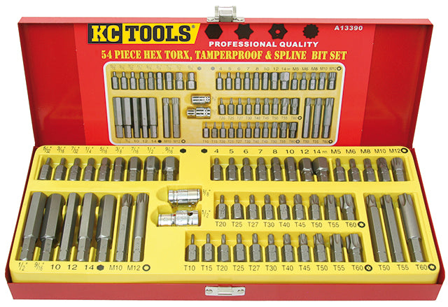Kc Tools A13390 54 PIECE 10MM SHANK BIT SET – SA Alltools