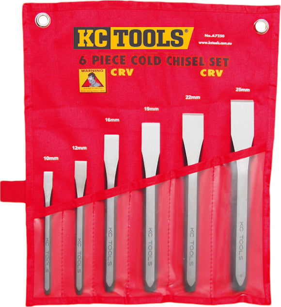 KC Tools A7250 6 PIECE COLD CHISEL SET