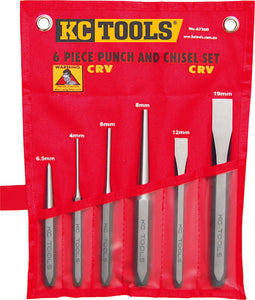 KC Tools A7260 6 PIECE PUNCH & CHISEL SET