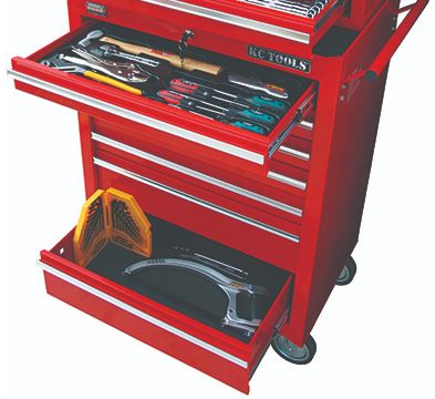 Kc Tools Bottom Box KC TOOLS ATK900 220 Piece AF & METRIC Tool Kit, 6 Drawer Tool Box & 7 ...