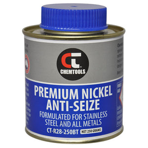 Chemtools CT-R28-250BT Premium Nickel Anti-Seize 250g Brush Top