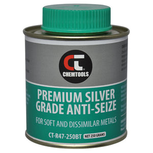 Chemtools CT-R47-250BT Premium Silver Grade Anti-Seize 250g Brush Top
