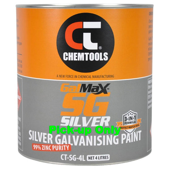 Chemtools CT-SG-4L GalMax™ SG Silver 3-in-1 Galvanising Paint 4 Litre