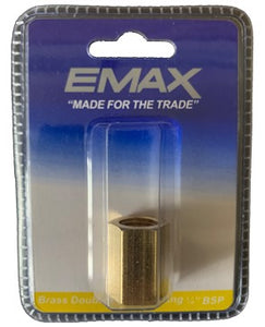 EMAX EFF04-04 Brass Double Female Fitting 1/4" BSP
