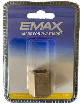 EMAX EFF06-06 Brass Double Female Fitting 3/8