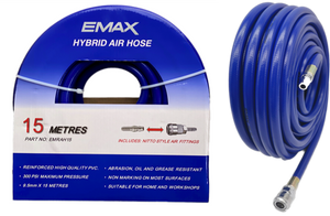 EMAX EMRAH30 30 MTR HYBRID AIR HOSE WITH NITTO STYLE FITTINGS