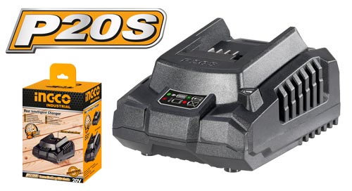 INGCO FCLI2001S 20V Fast Intelligent Charger