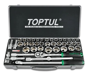 TOPTUL GCAD4303 1/2" DR 43pce AF/Metric 6PT Socket Set