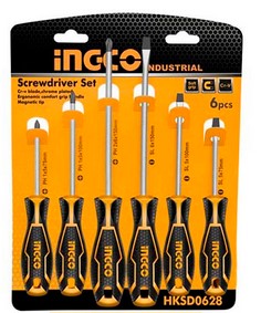 INGCO HKSD0628 6 Pcs Screwdriver Set