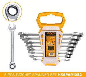 INGCO HKSPAR1082 Metric Ratchet Wrench Set