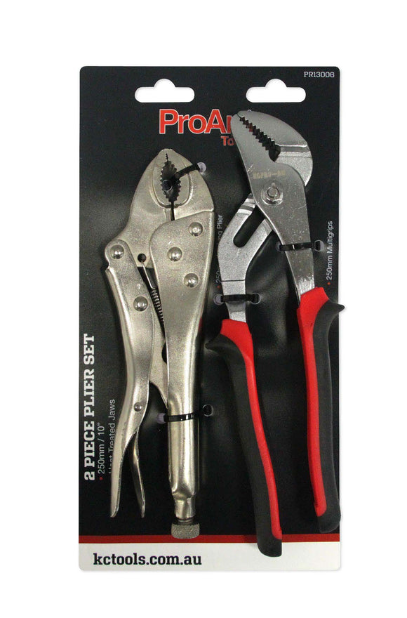 PROAM PR13006 - PLIERS, 250mm GROOVE JOINT MULTIGRIPS, 2PROAM50mm LOCKING, CURVED JAW