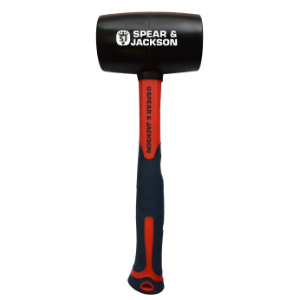 Spear & Jackson SJ-RM24FG Rubber Mallet Fibreglass Handle 24oz/680g